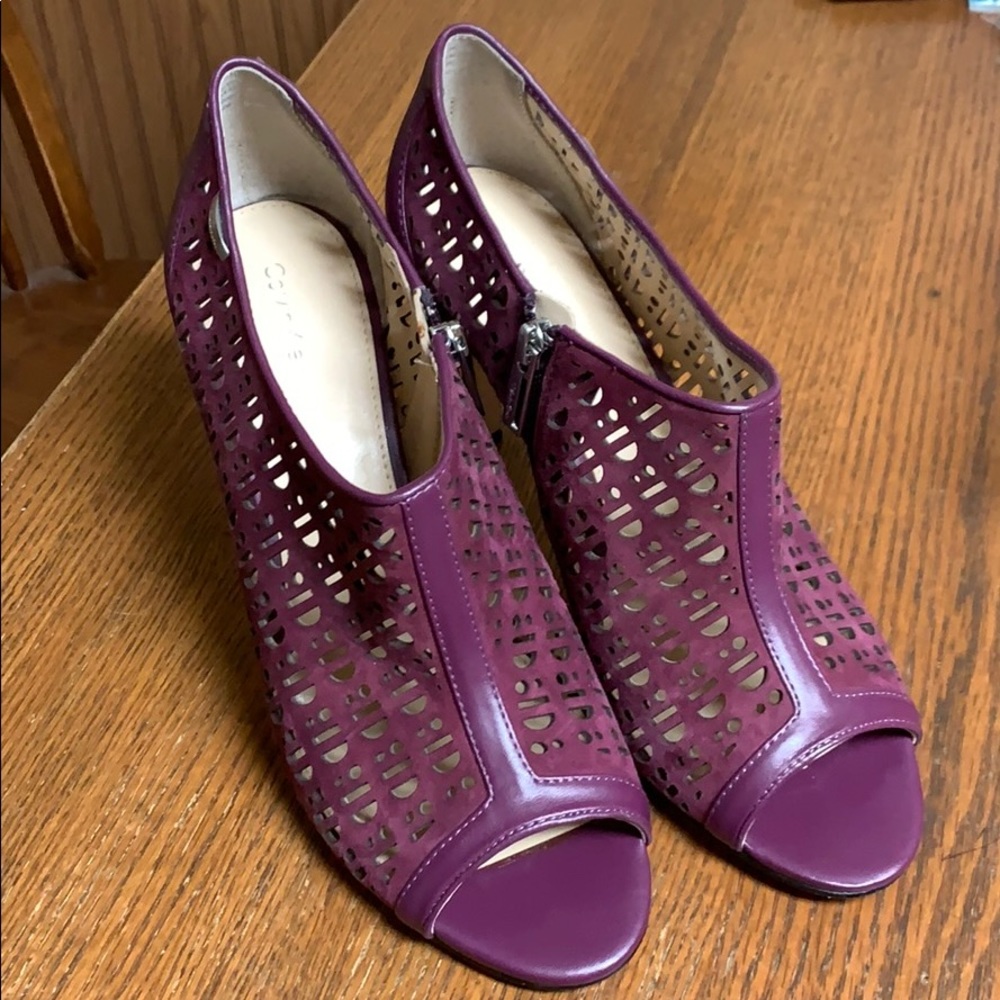 Calvin Klein zip heels, women’s 10